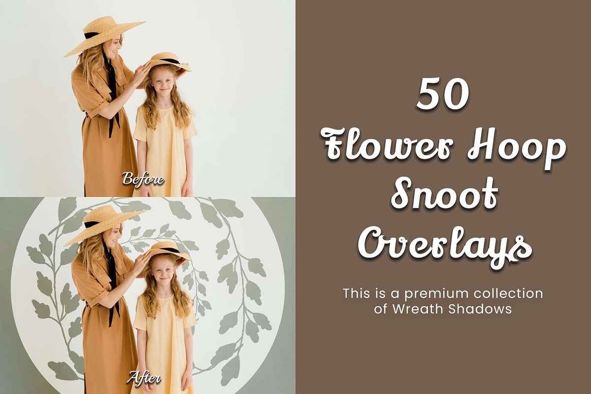 50 Flower Hoop Snoot Overlays, a Background Graphic by 3Motional (Photo 15 of 16)