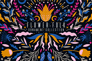 Flower folk-Collection ornament, an Illustration by Moonflora (Thumbnail 1 of 10)