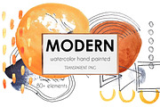 Modern watercolor painted, a Texture Graphic by Big Bundles Shop (Thumbnail 1 of 6)