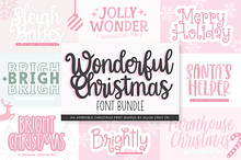 WONDERFUL CHRISTMAS Font Bundle