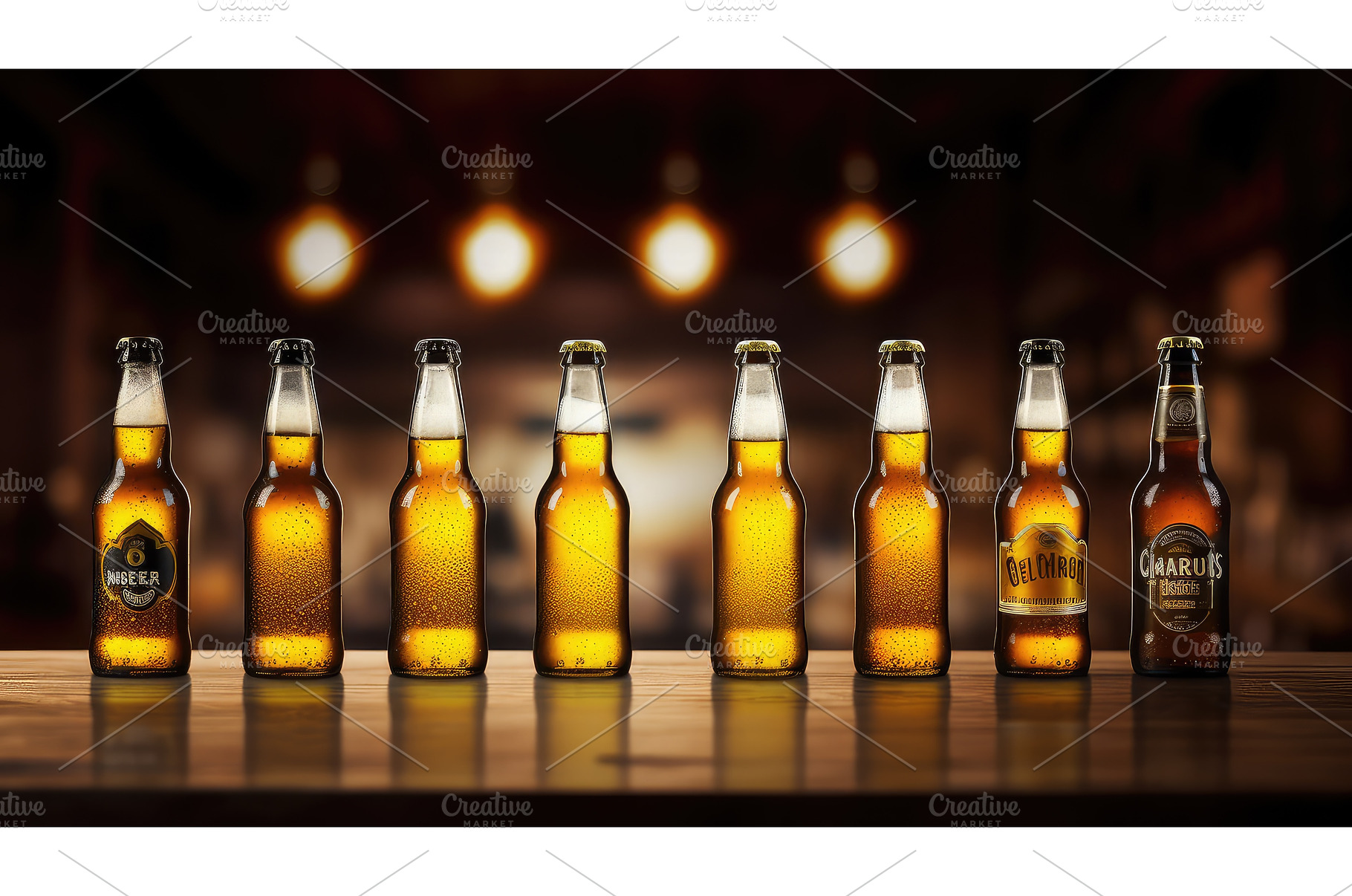 ale yellow beer drink bottle ai, a Food & Drink Photo by pikepicture