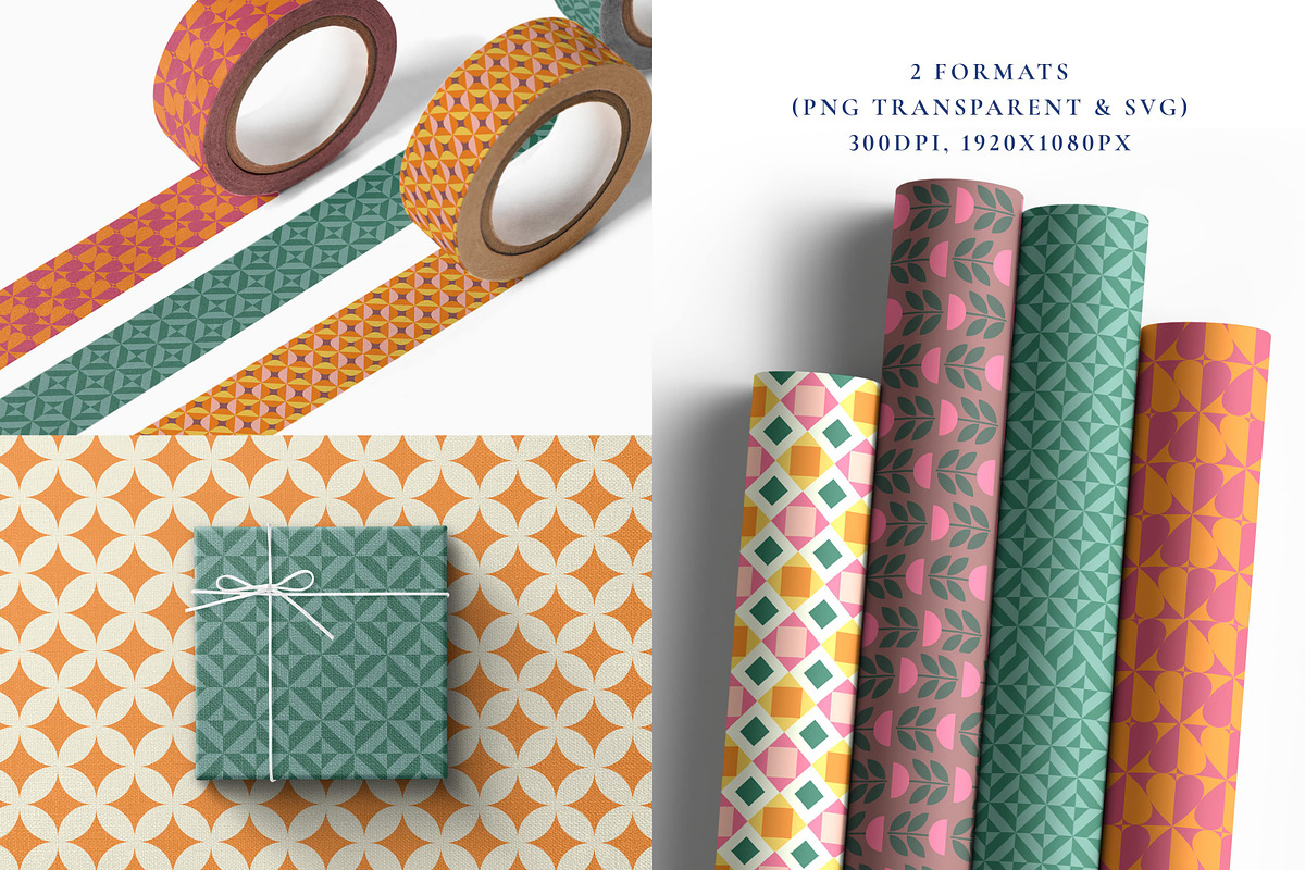 Mosaic Geometrics Shapes & Patterns, a Graphic by Paper Flowers Studio (Photo 6 of 8)