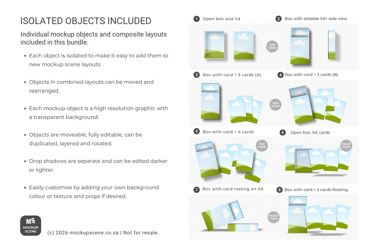 Slider Box and Cards Canva Mockup, a Packaging Mockup by Mockup Scene (Photo 3 of 10)