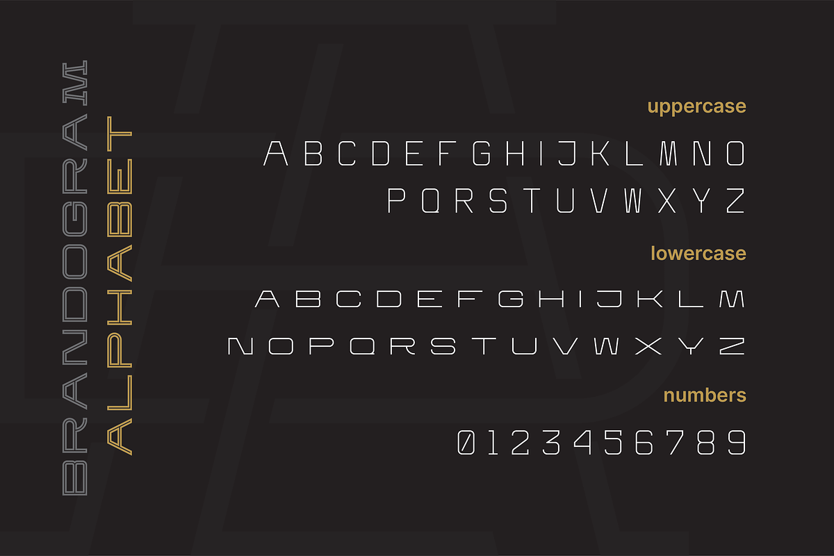 Brandogram Light - Monogram Typeface, a Slab Serif Font by Bogdan Casota (Photo 2 of 6)