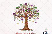 Coquette Mardi Gras Tree Png, an Illustration by Creative Art (Thumbnail 1 of 6)