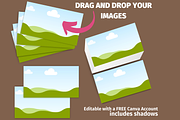 Business Card Mockups Canva Template, an Advertising Mockup by GraphiCarola (Thumbnail 3 of 7)