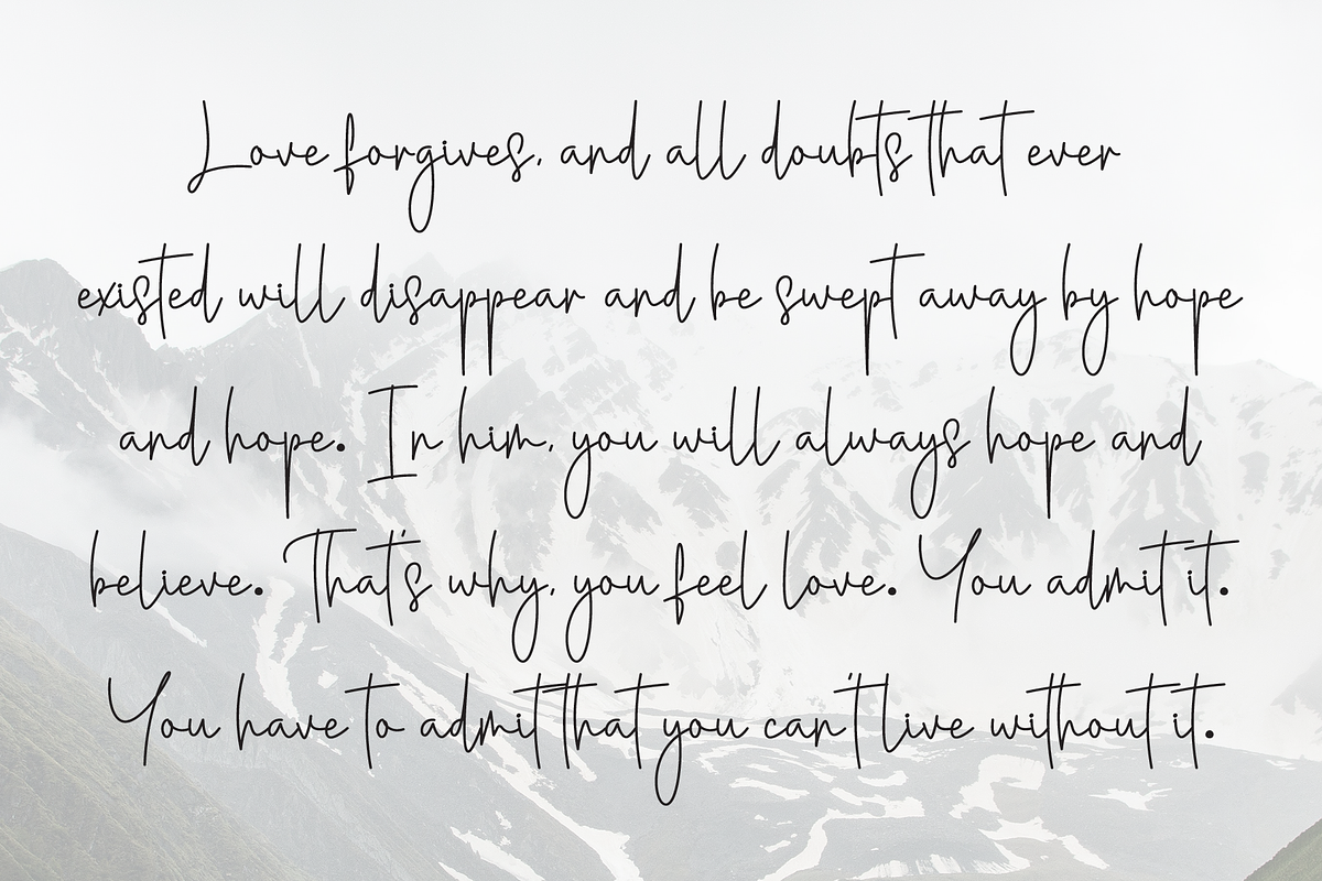 Winterland | Script Font, a Handwritten Font by Scratchones (Photo 6 of 8)