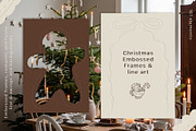 Christmas Embossed Frames & Line art, a Texture Graphic by divanovskaya_nv (Thumbnail 1 of 16)