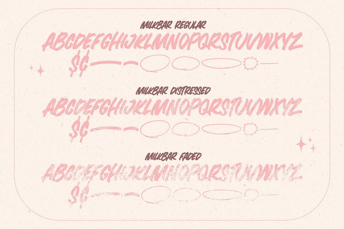 MILKBAR BRUSH Font, a Font by Cameron Humphries (Photo 7 of 8)