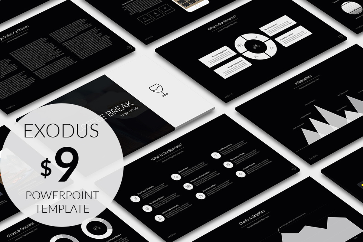 Exodus Powerpoint Template, a Presentation Template by PreFactory (Photo 1 of 6)