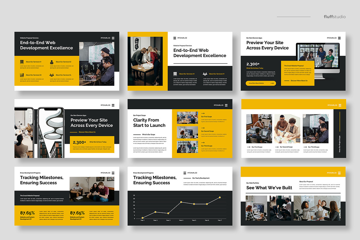 Website Proposal Keynote Template, a Presentation Template by fluffstudio (Photo 3 of 4)