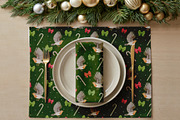 Christmas Robins watercolors, a Seasonal Illustration by Happy Sloth Graphics (Thumbnail 17 of 19)