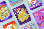 Groovy summer story 60s-70s, a Texture Illustration by Antikva17 (Thumbnail 6 of 18)