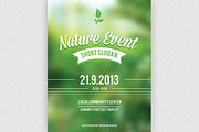Nature Event Flyer PSD, a Flyer Template by M K GRAPHICS (Thumbnail 1 of 2)