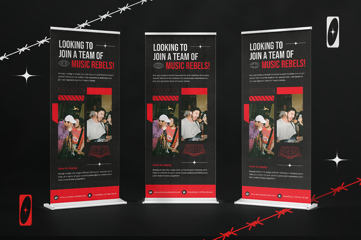 Dope Abrasive - Roll Up Banner, a Print Template by StreaksideStd (Photo 2 of 3)