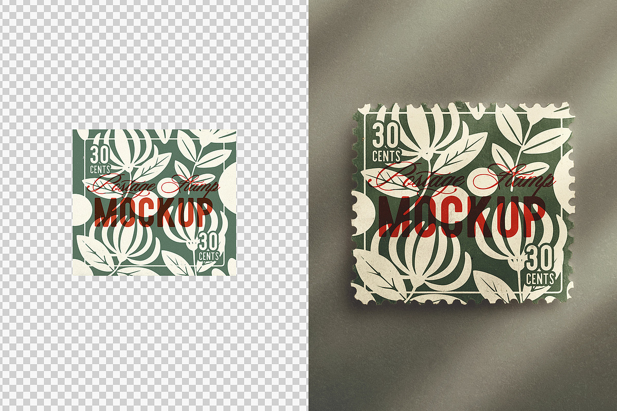 Two Horizontal Postage Stamp, an Advertising Mockup by Custom Scene (Photo 11 of 11)