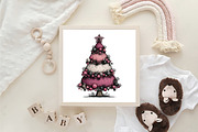 Whimsical Christmas Tree Clipart, an Illustration by CraftArtStudio (Thumbnail 6 of 6)
