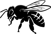 Bee Silhouette Bundle, a Background Graphic by Creativeshirt (Thumbnail 9 of 18)