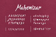 Mahenizar Brush Handwritten Font, a Script Font by UICreative (Thumbnail 5 of 6)