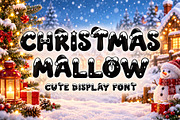Christmas Mallow, a Blackletter Font by Yoga Letter (Thumbnail 1 of 9)