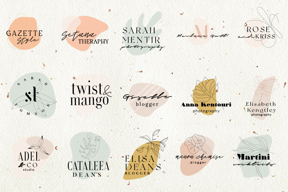 ONE LINE LOGO DESIGN KIT, a Branding & Logo Template by IsikChic (Photo 4 of 7)