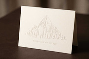 Mountain Landscape Engraving Set, a Seasonal Illustration by TheMountBirdStudio (Thumbnail 9 of 9)