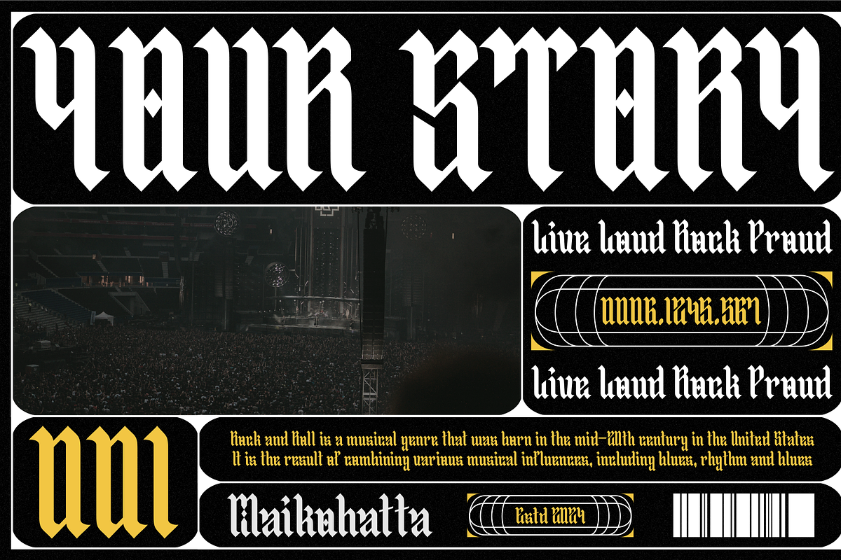 Mekobe - Blackletter Typeface, a Blackletter Font by MaikoHatta (Photo 4 of 7)