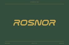 Rosnor - Modern Sport Typeface