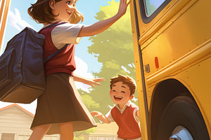 a schoolboy goes to school, a Photo by Pictures for you!!!!!!!!!