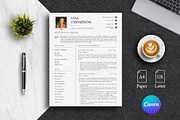 Minimal Resume Template Pack | Canva, a Resume Template by Lux Resume (Thumbnail 1 of 9)