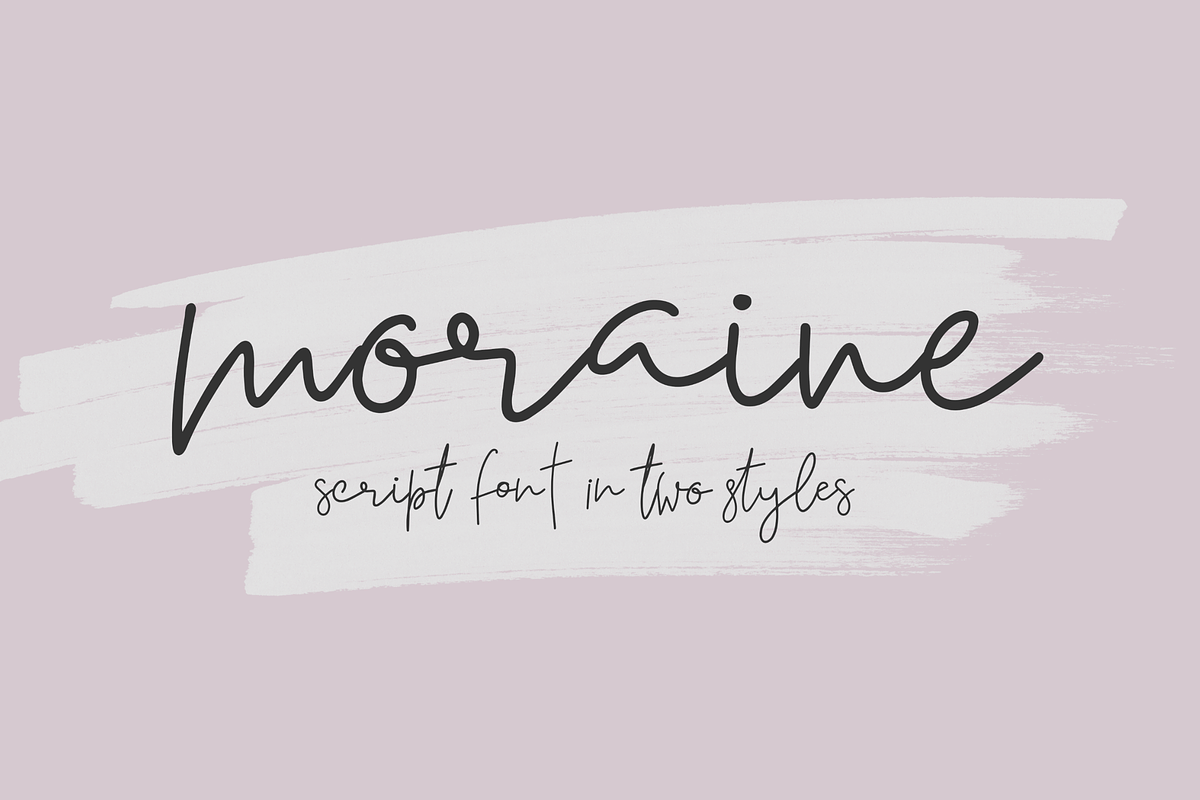 Moraine | A Handwritten Script Set, a Script Font by Wooly Pronto (Photo 1 of 7)