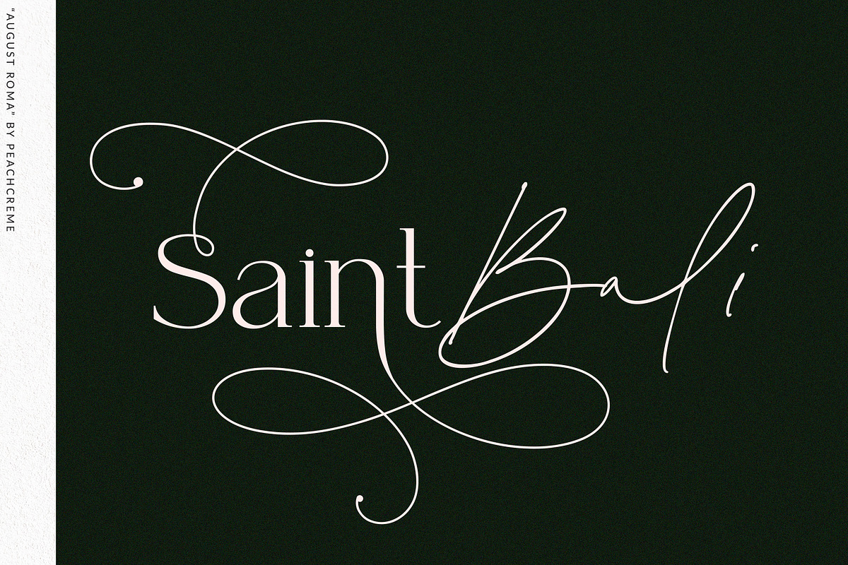 August Roma//Elegant Luxury Font Duo, a Handwritten Font by PeachCreme (Photo 6 of 43)