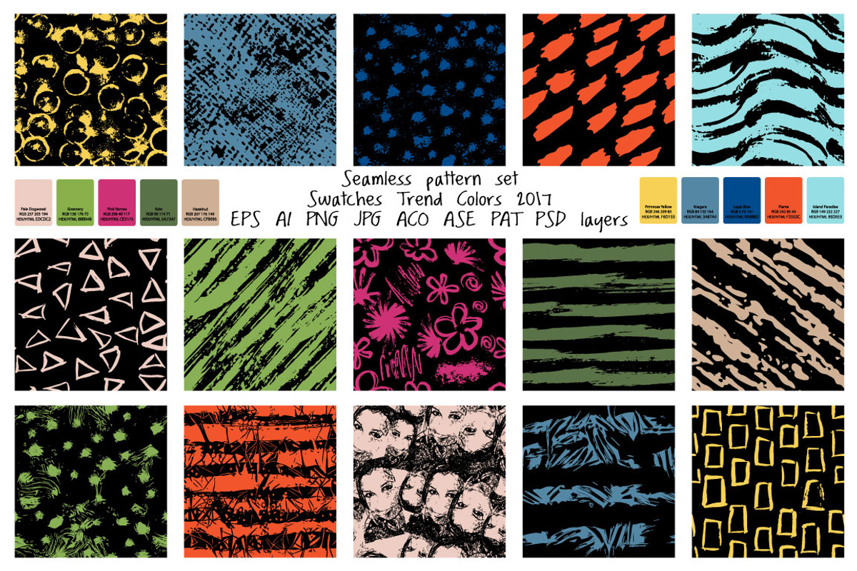 Seamless pattern color trends 2017, a Pattern Graphic by antuanetto (Photo 1 of 5)