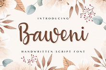 Baweni - Handwritten Script Font