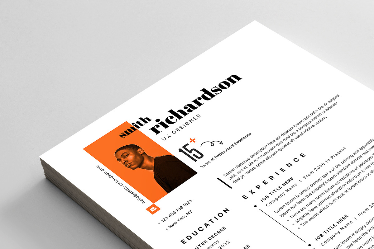 Resume/CV, a Resume Template by Reuix Studio (Photo 5 of 5)