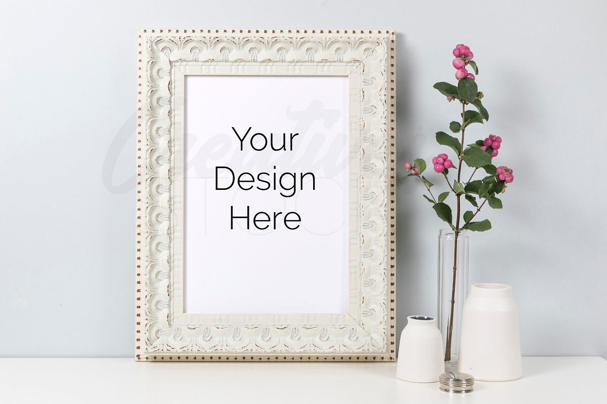 A4 Natural Frame Mockup Bundle, a Print Template by Creatives STOCK (Photo 2 of 11)