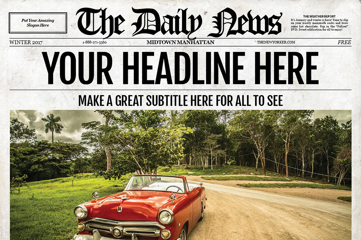 2x1 Page Newspaper Template Indesign, a Flyer Template by Newspaper Templates (Photo 1 of 5)