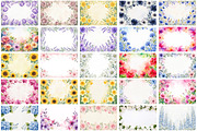 Watercolor Flowers Border Background, a Background Graphic by Forhadx5 (Thumbnail 3 of 16)