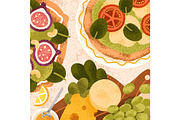 Mediterranean food cards set, a Food Illustration by Good Studio (Thumbnail 4 of 9)