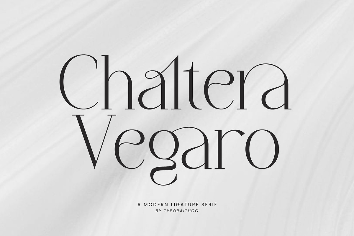 Chaltera | Modern Ligature Serif, a Serif Font by Typoraith Co (Photo 2 of 11)