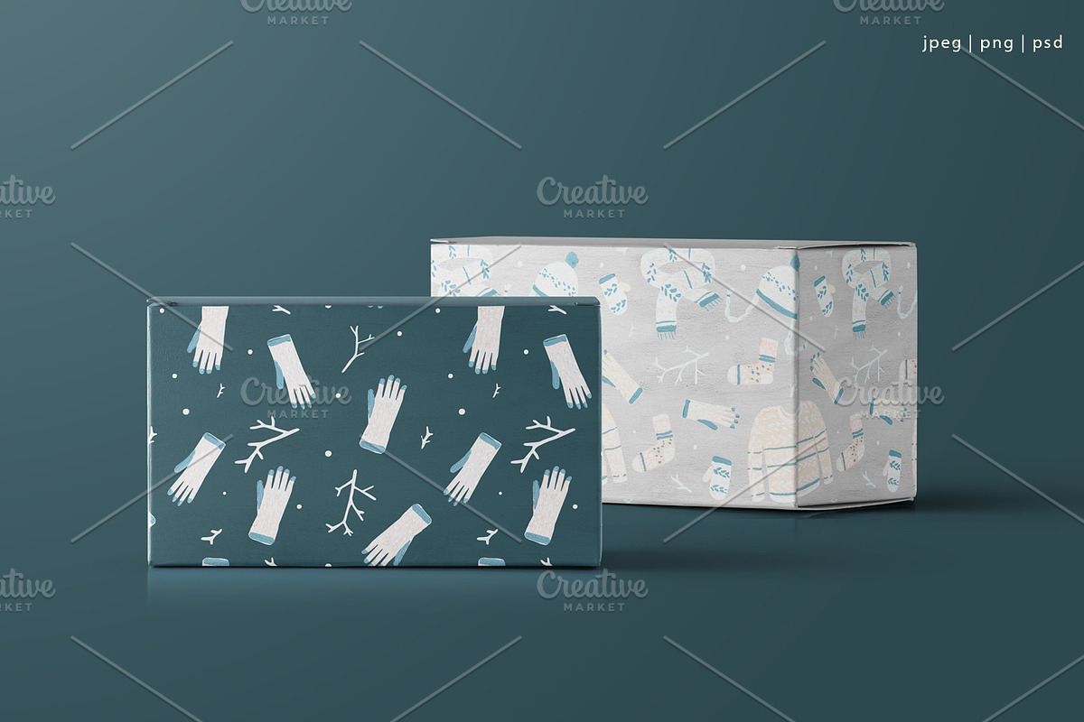 Winter & Christmas patterns, a Pattern Graphic by ⚞ Kind Illustration ⚟ (Photo 4 of 16)