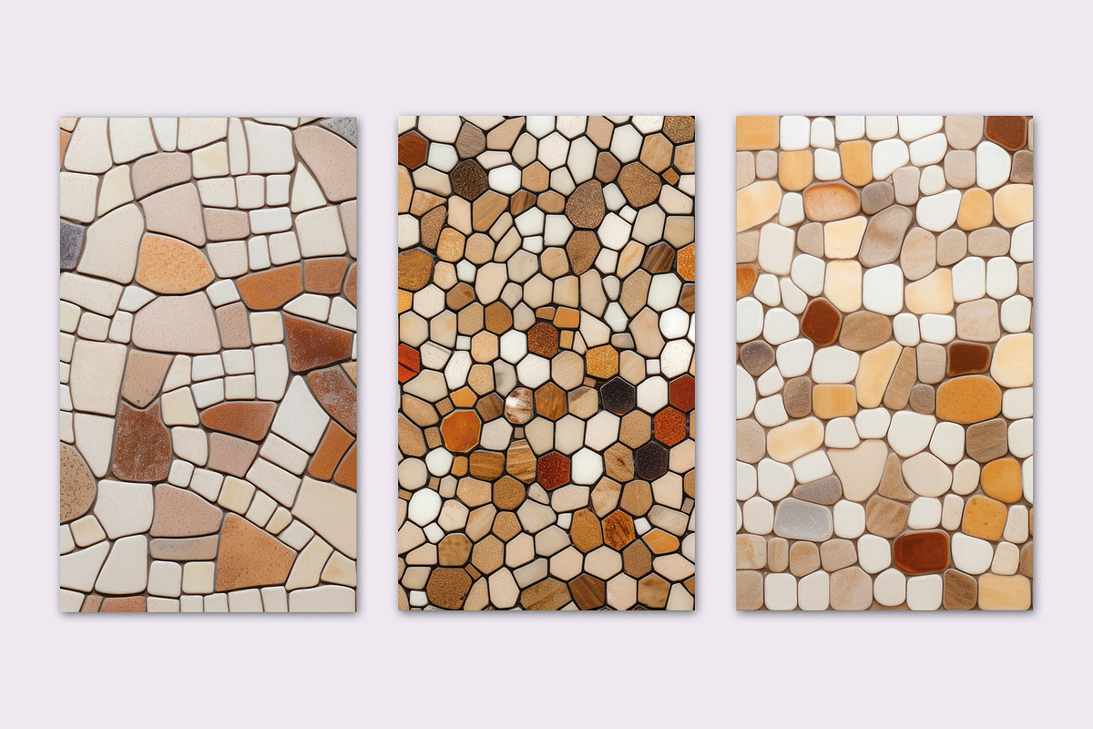 TEXTURE OF CERAMIC MOSAIC WITH OCHER, a Texture Graphic by Sophico (Photo 3 of 5)