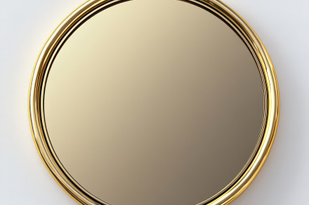 Gold circular mirror elegant frame d, a Background Photo by Pixeness