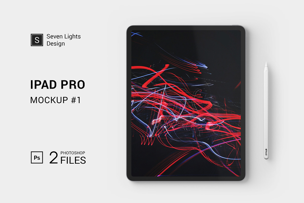 iPad Pro Mockup #1, an iPad Mockup by Seven Lights (Photo 1 of 7)