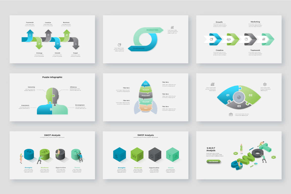 Animated Modern Infographic Pack, a Presentation Template by Abert (Photo 5 of 6)