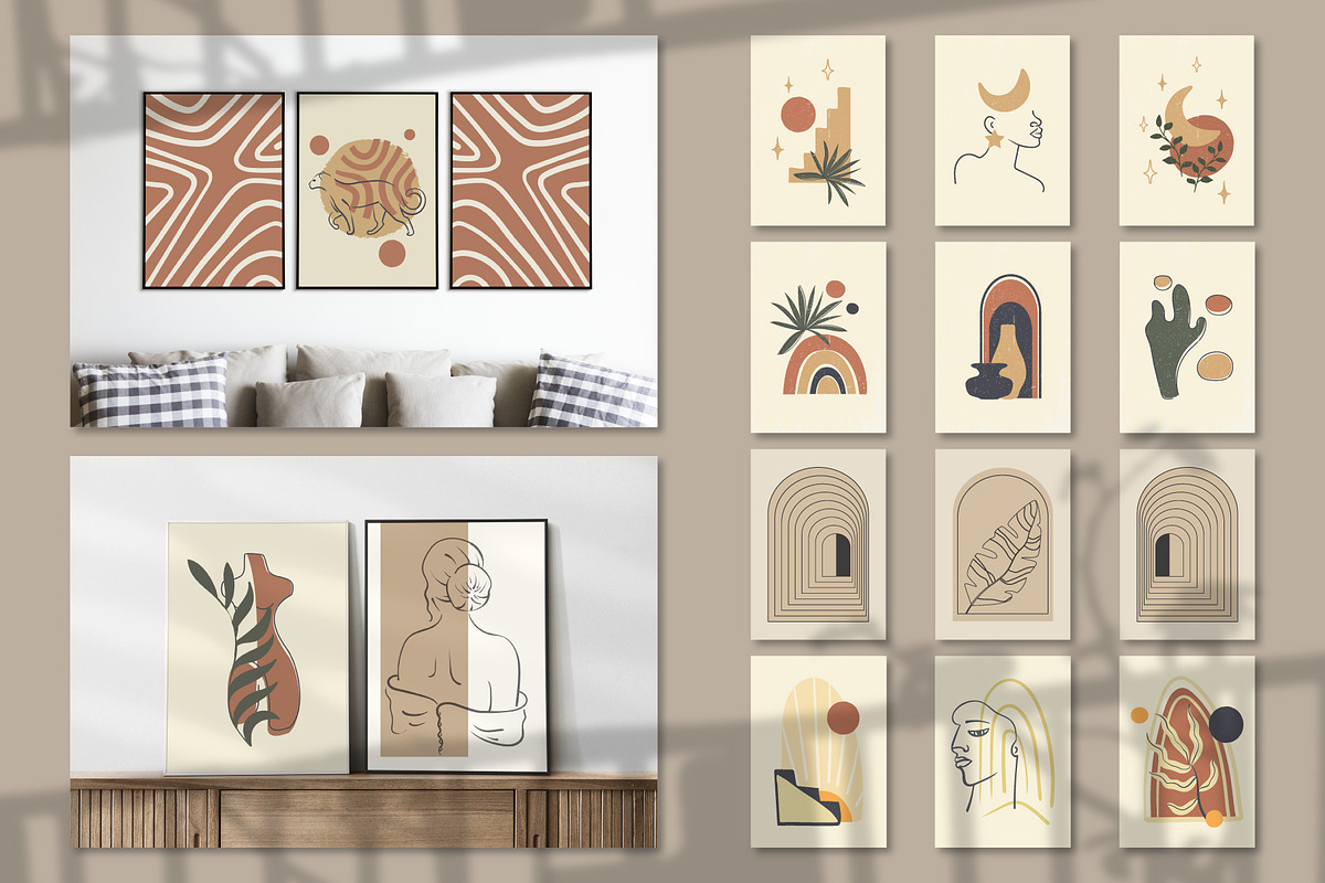 Aesthetic Boho Illustrations, a Decorative Illustration by NatalyN (Photo 3 of 11)