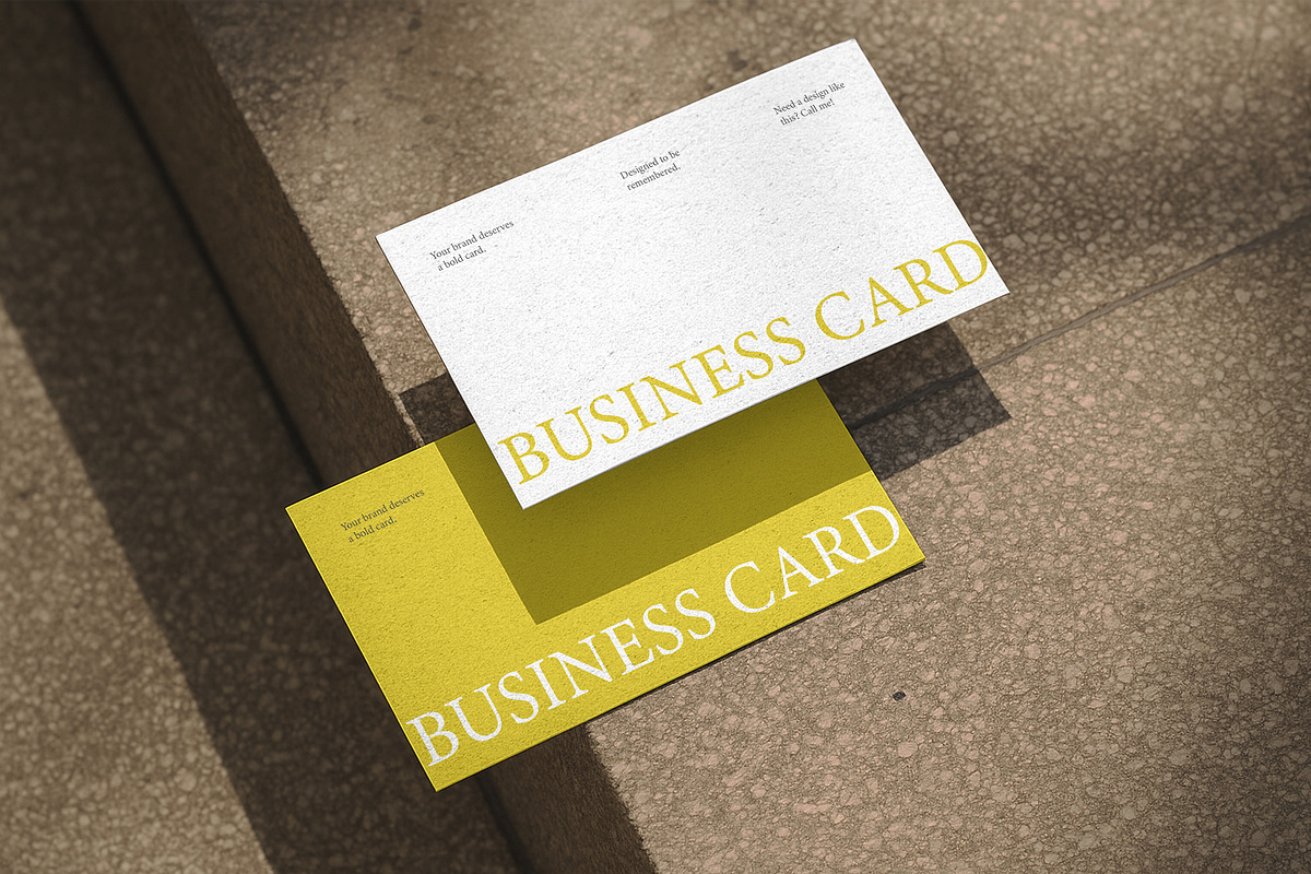 Modern Business Card Mockup, an Advertising Mockup by PixelWink (Photo 3 of 3)