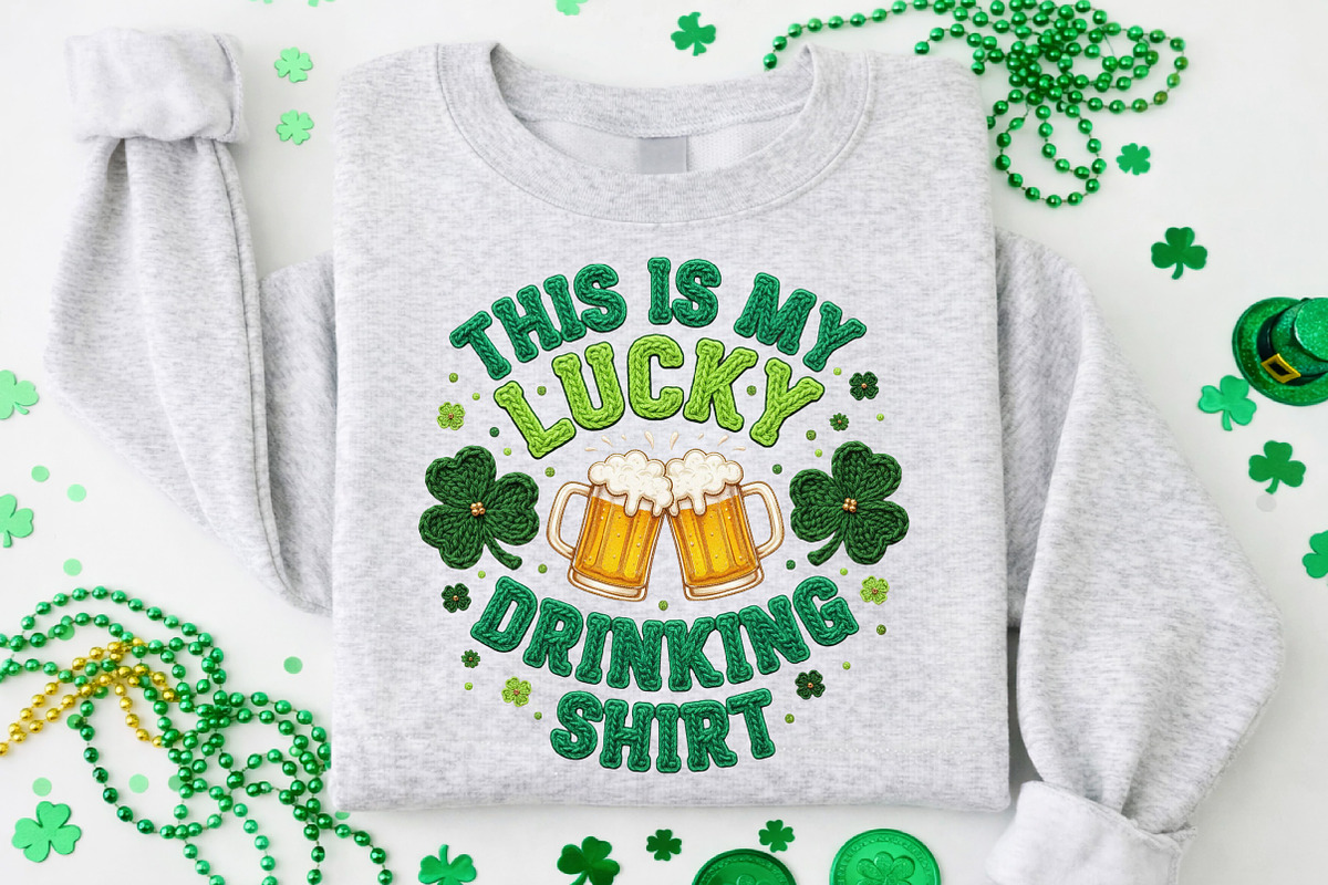 This is my lucky drinking shirt Png, an Illustration by DreamCafeArt (Photo 4 of 8)