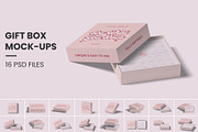 Gift Box Mockups - Packaging Bundles, a Packaging Mockup by Compositing Studio (Thumbnail 1 of 26)