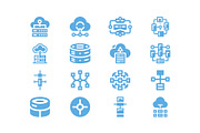 Tech Cloud Data Server Icons Bundle, a Solid Icon by Vectorium Studio (Thumbnail 18 of 24)